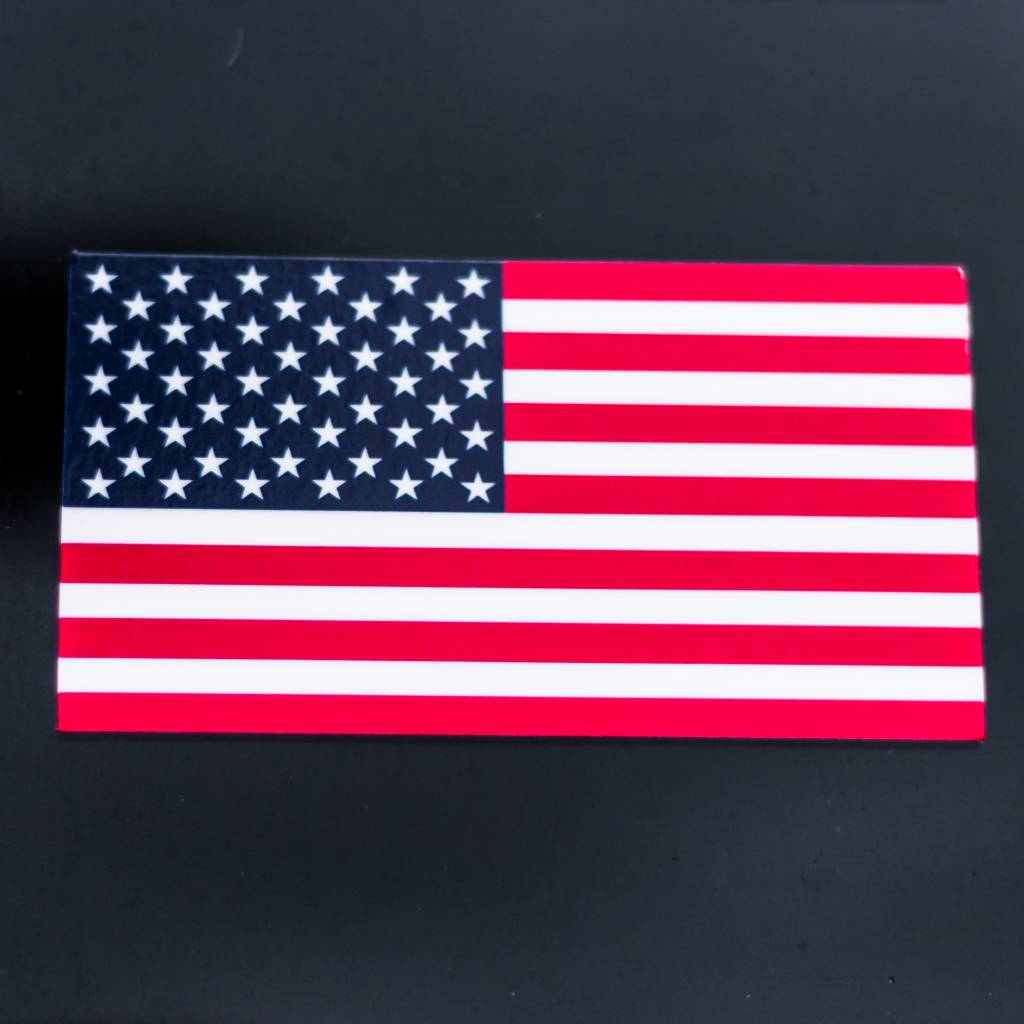 Drivers Name Only with Flag Decals