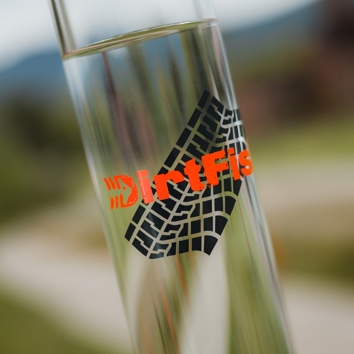 Rally Tread Glass Water Bottle
